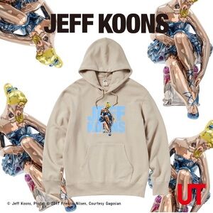Uniqlo x Jeff koons collab hoodie mens print xs